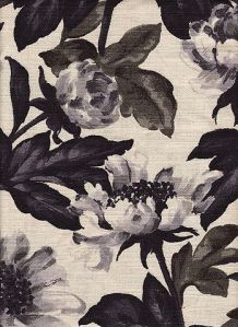black and white floral