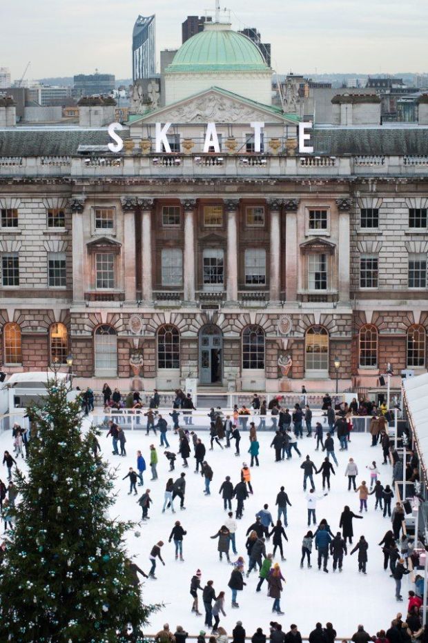 Winter skating, Somerset House, London via TimeOutLondon